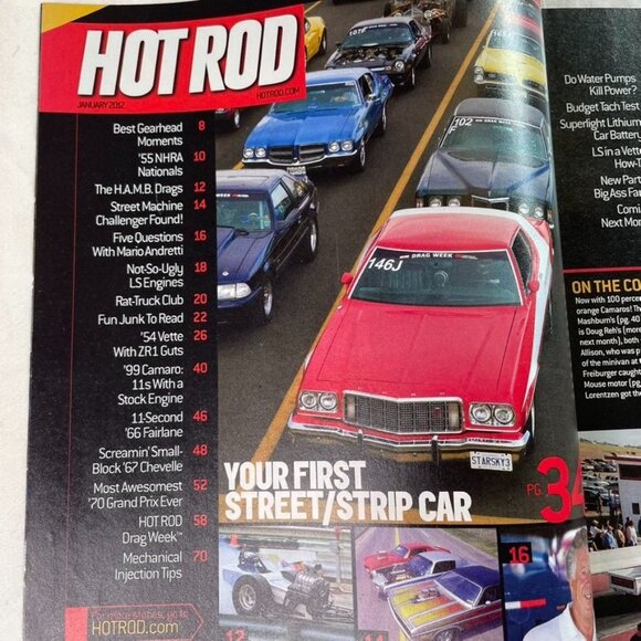 Hot Rod Magazine u January 2012 Mechanical Injection 54 Vette with ZR1 Guts - Picture 3 of 4